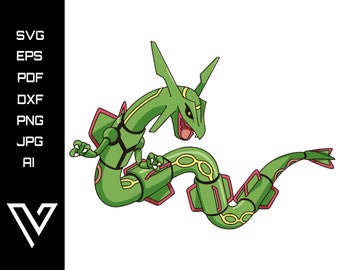 Download Clip Art Gyarados Pokemon Svg Cricut Cut File Silhouette Vector Artwork Digital Instant Download Clip Art Layered Art Collectibles