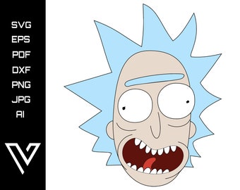 Free Rick And Morty Layered Svg SVG PNG EPS DXF File