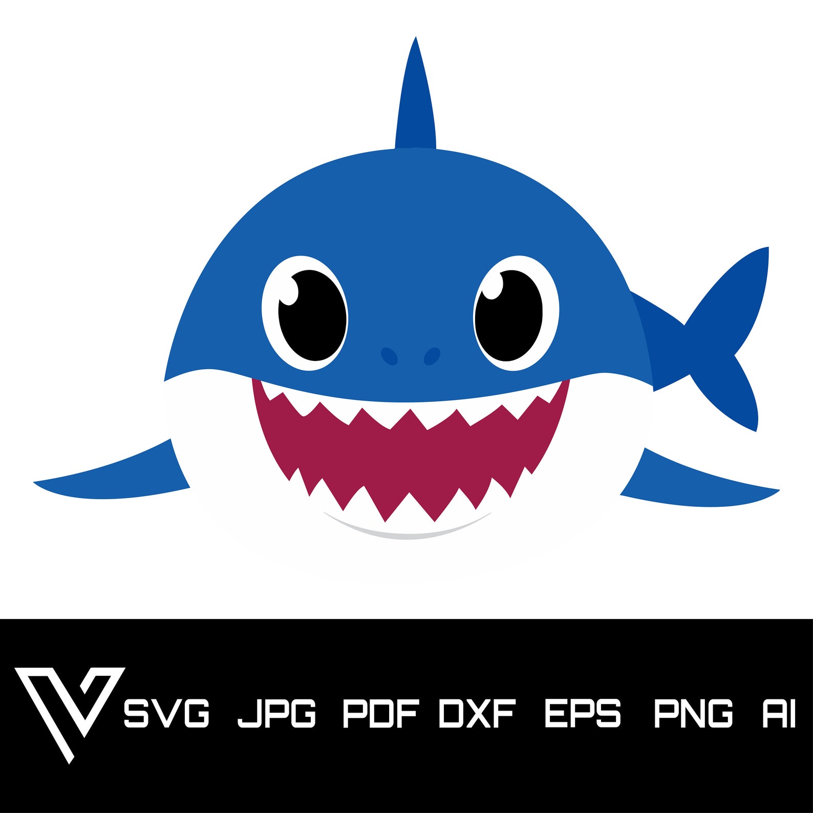 Free Free 136 Baby Shark Silhouette Svg SVG PNG EPS DXF File