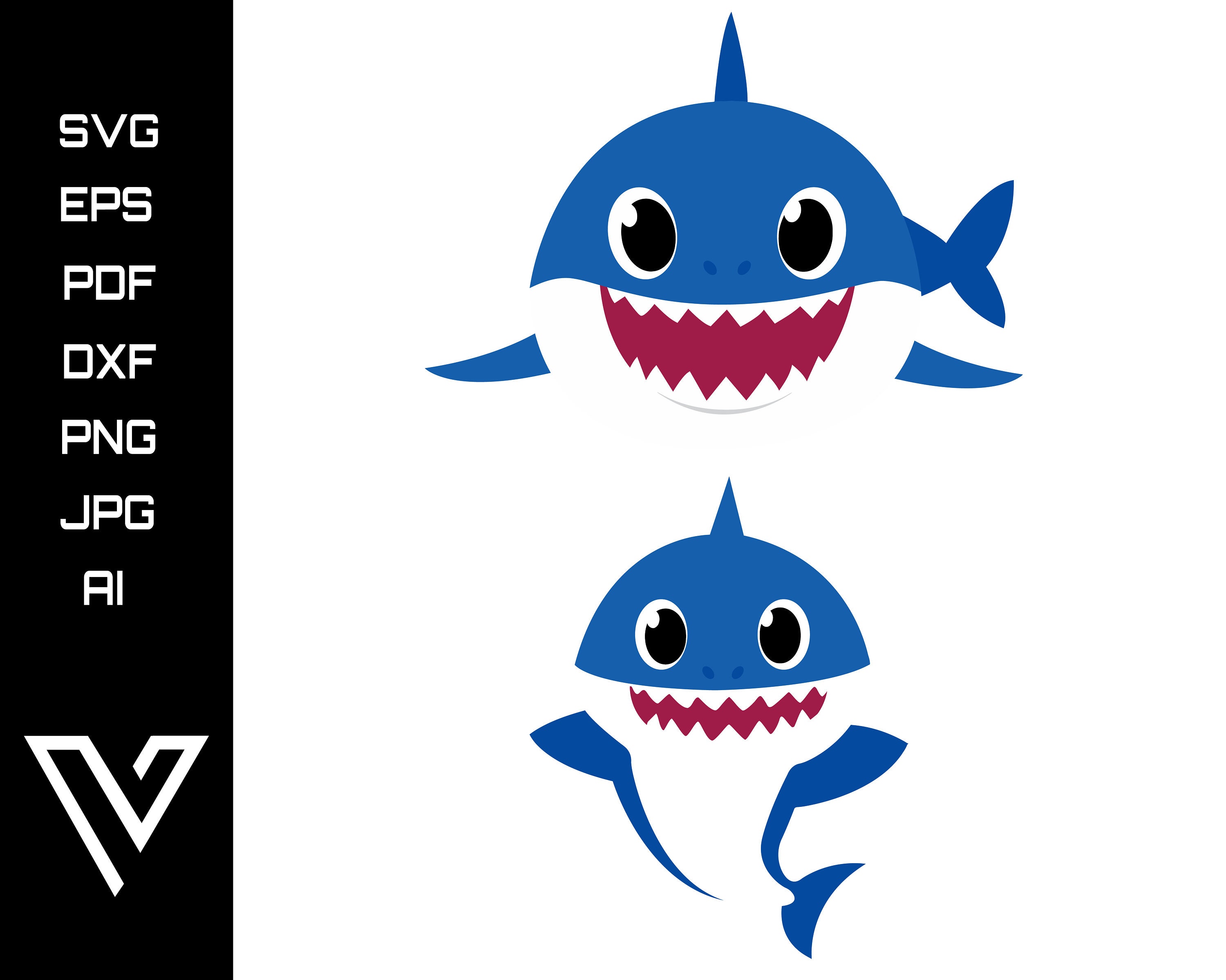 Free Free 228 Baby Shark Silhouette Svg SVG PNG EPS DXF File