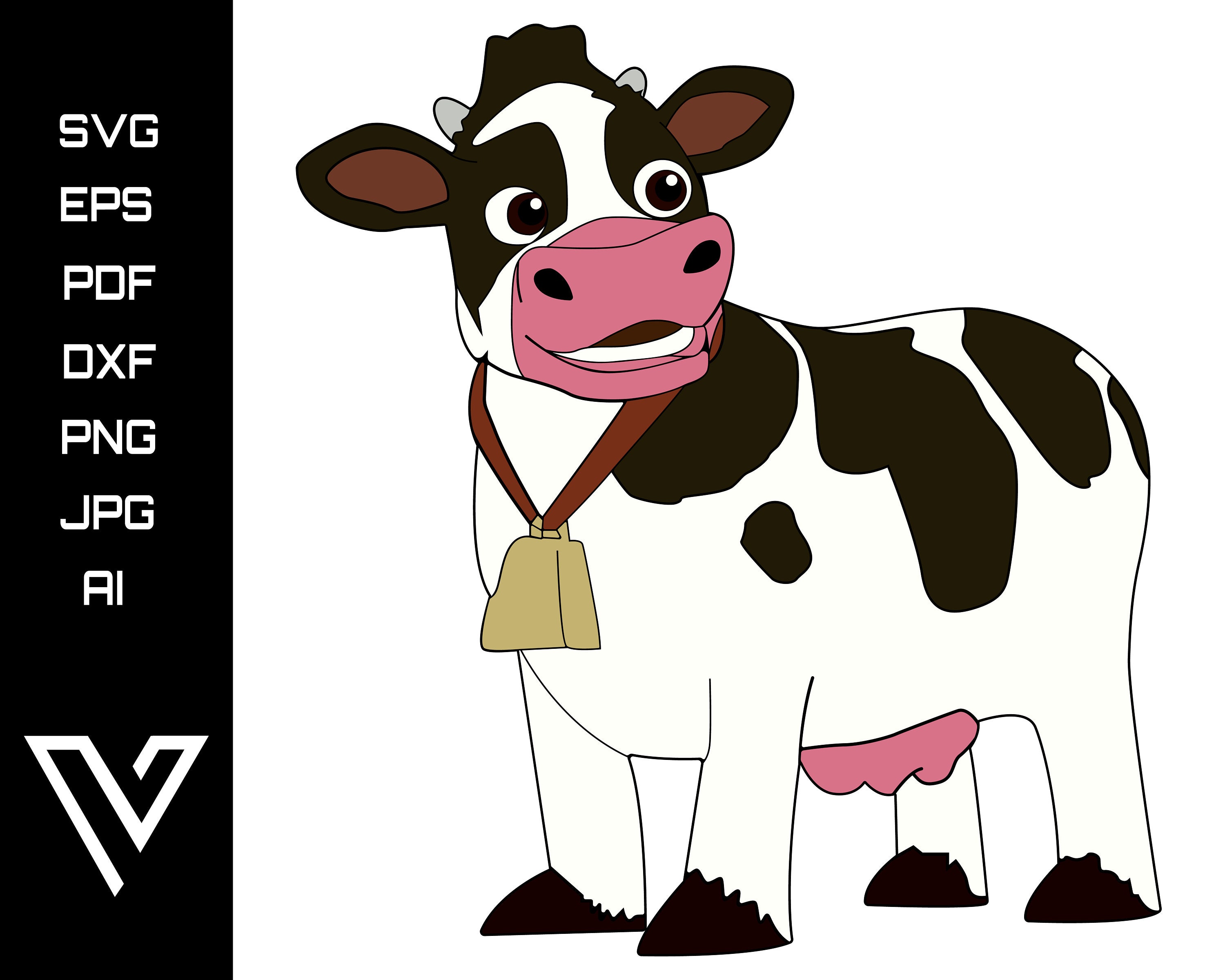 Paw Patrol Bettina Cow Layered SVG Vector Artwork Cricut Cut | Etsy
