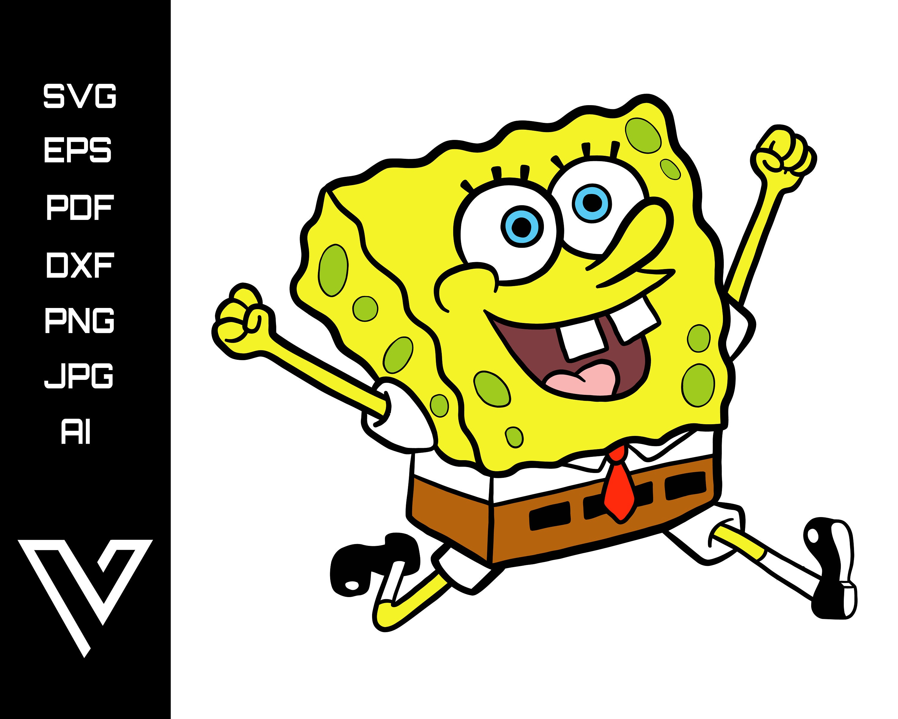 Spongebob Clipart Sponge Bob Svg Square Pants Svg Spongebob Vector ...