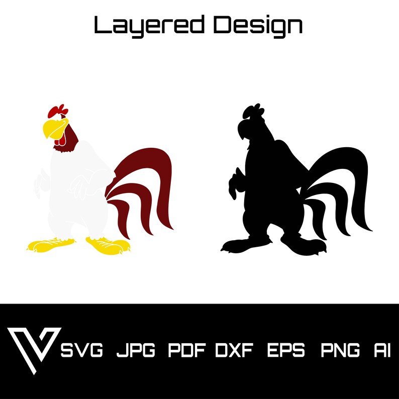 Download Foghorn Leghorn Looney Tunes Space Jam Layered Svg Cricut Cut File Silhouette Vector Artwork Digital Instant Download Clip Art Clip Art Art Collectibles Mukena Id