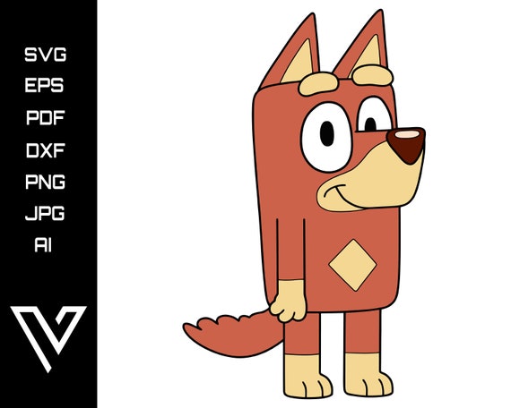 Download Clip Art Bluey Heeler Puppy Dog Layered Svg Vector Bluey Dog Puppy Artwork Cricut Cut File Silhouette Clipart Instant Download Art Collectibles