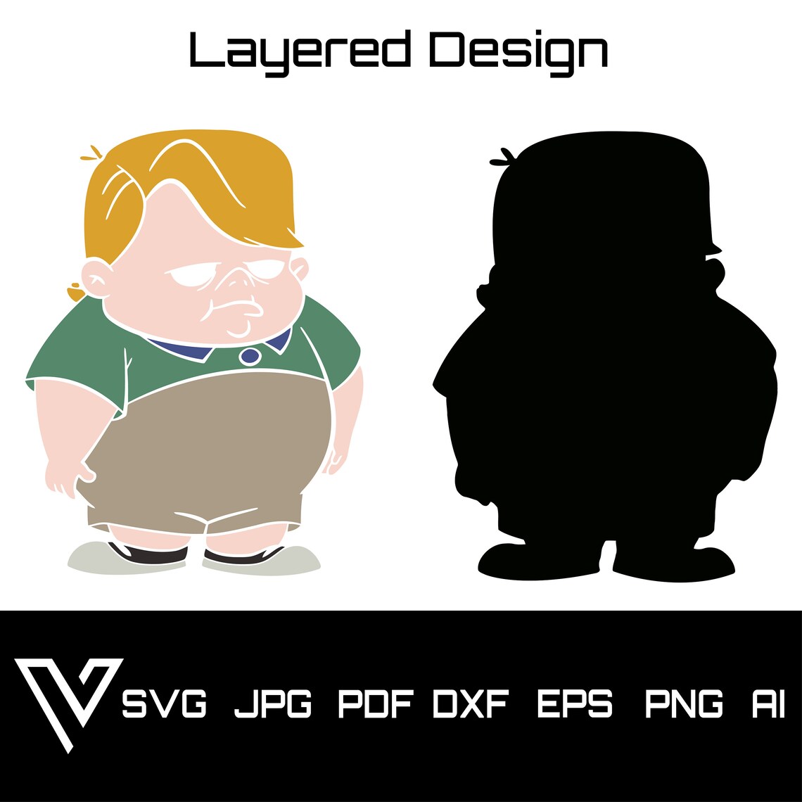 Louie Anderson Layered SVG Vector Life with Louie Artwork | Etsy
