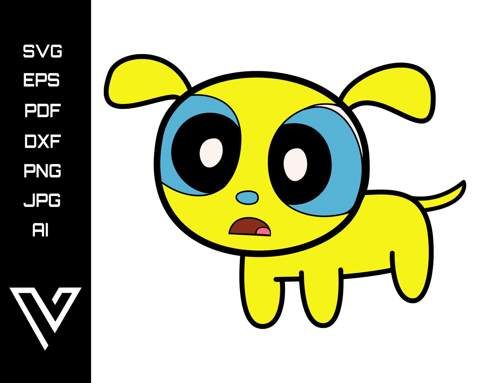 Bubbles Powerpuff Girls Puppy Dog Layered SVG Vector Artwork Etsy