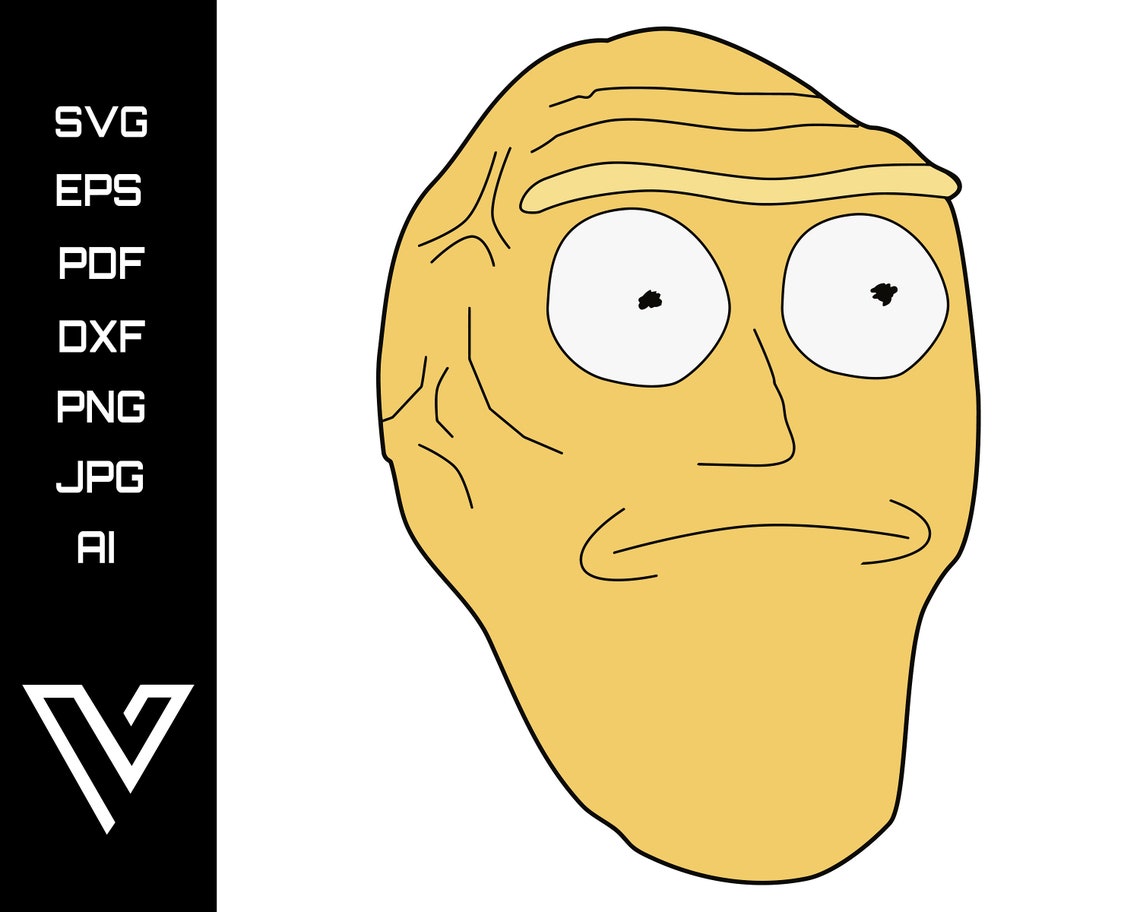 Giant Head Rick and Morty SVG Rick and Morty Vector Artwork | Etsy