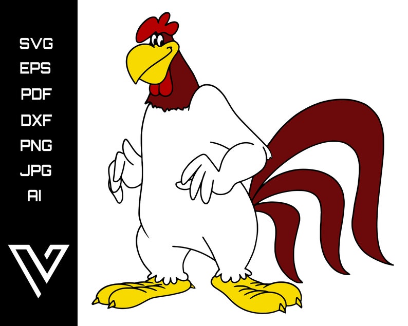 Download Foghorn Leghorn Looney Tunes Space Jam Layered Svg Cricut Cut File Silhouette Vector Artwork Digital Instant Download Clip Art Clip Art Art Collectibles Mukena Id