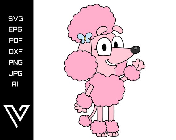 Download Coco Poodle Bluey Layered SVG Vector Dog Puppy Artwork ...