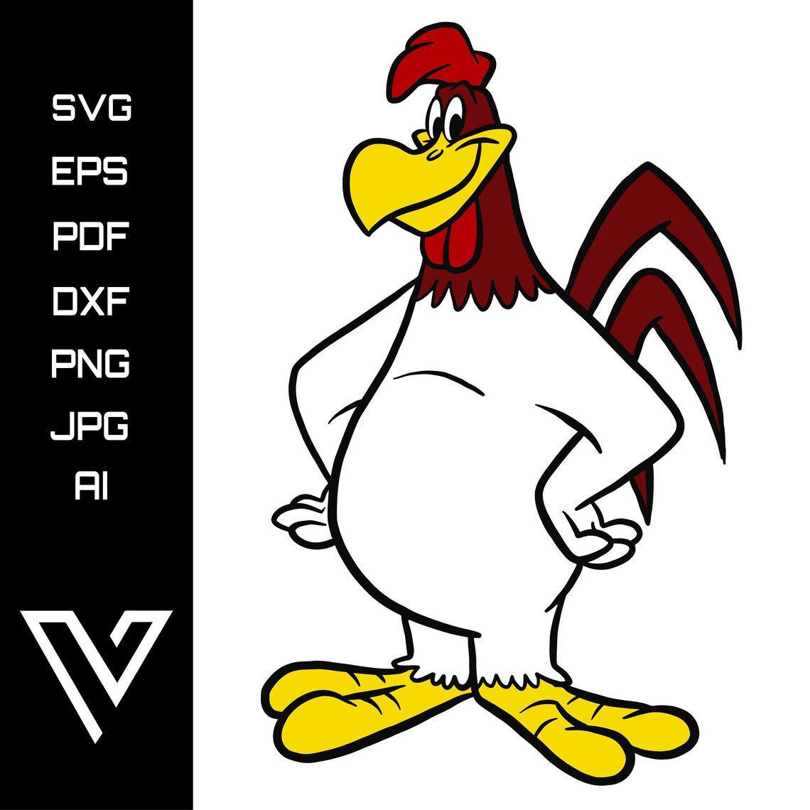 Foghorn Leghorn Looney Tunes Space Jam Layered SVG Bundle | Etsy