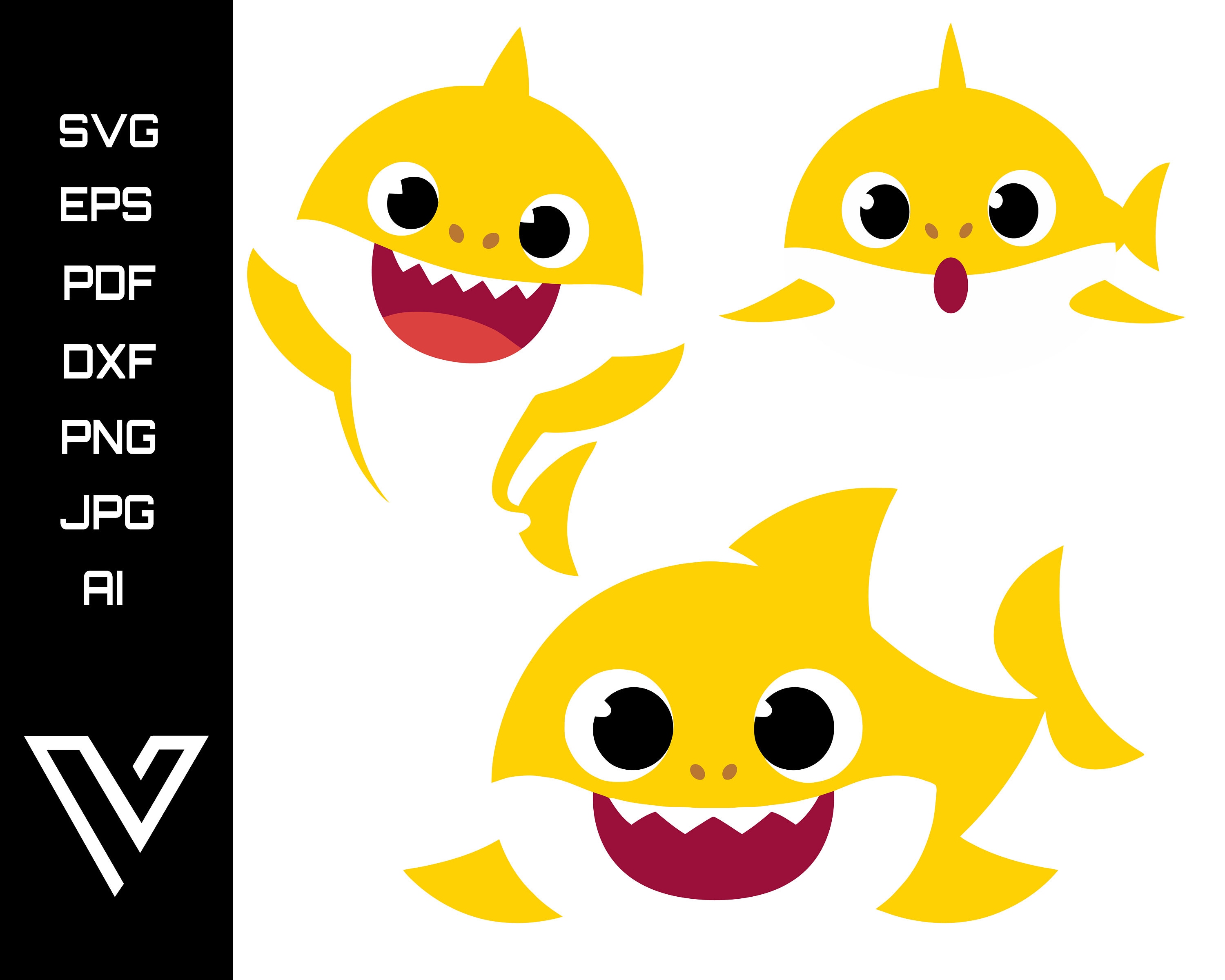 brooklyn baby shark ollie svg cricut cut file silhouette