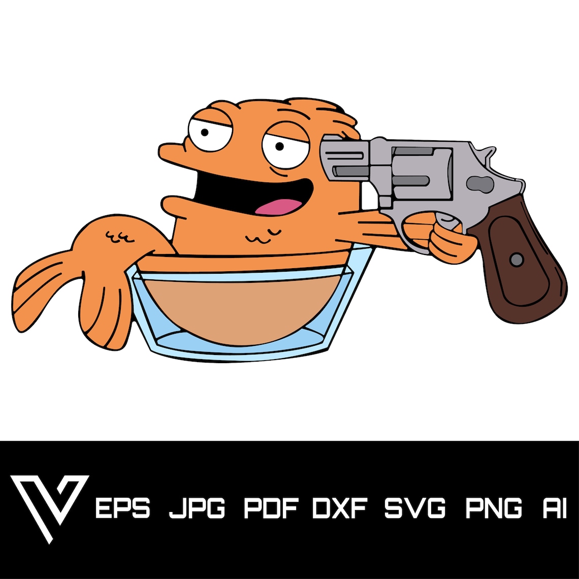 Klaus Heissler American Dad Fish SVG Bundle American Dad Etsy