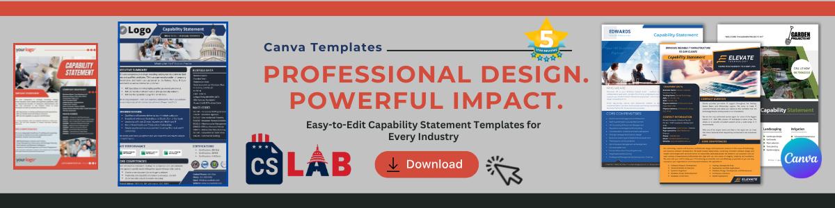 Construction Capability Statement Template 002 - Etsy