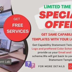 Engineering Capability Statement Template: Editable MS Word, Gov Contracts image 5