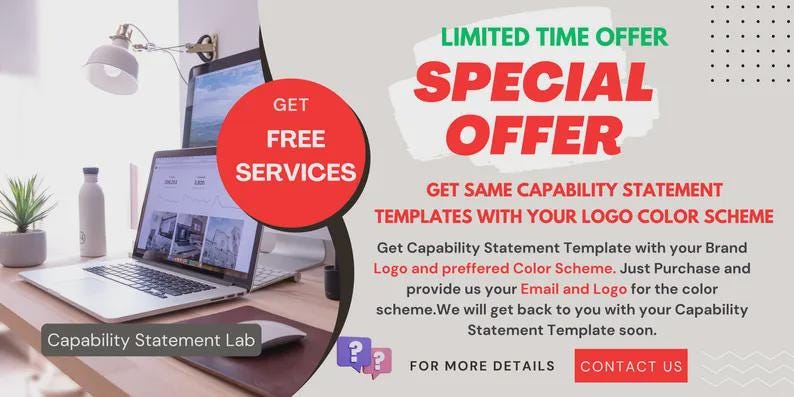 Engineering Capability Statement Template: Editable MS Word, Gov Contracts image 5