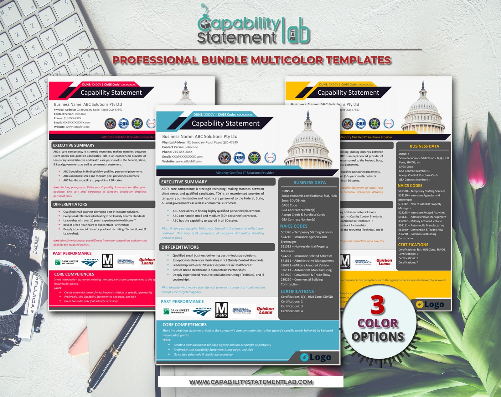 Capability Statement Template - Etsy