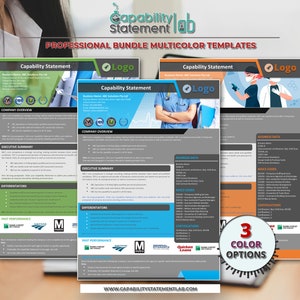 HealthCare Capability Statement Template | Editable MS Word | SAM.gov, Federal, Corporate and Government Proposal Profile