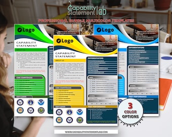Attractive Capability Statement Template MS Word