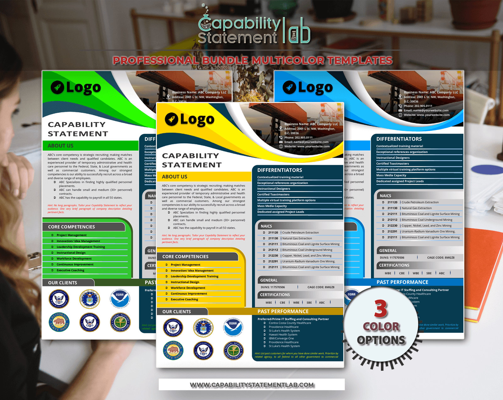 Attractive Capability Statement Template MS Word - Etsy