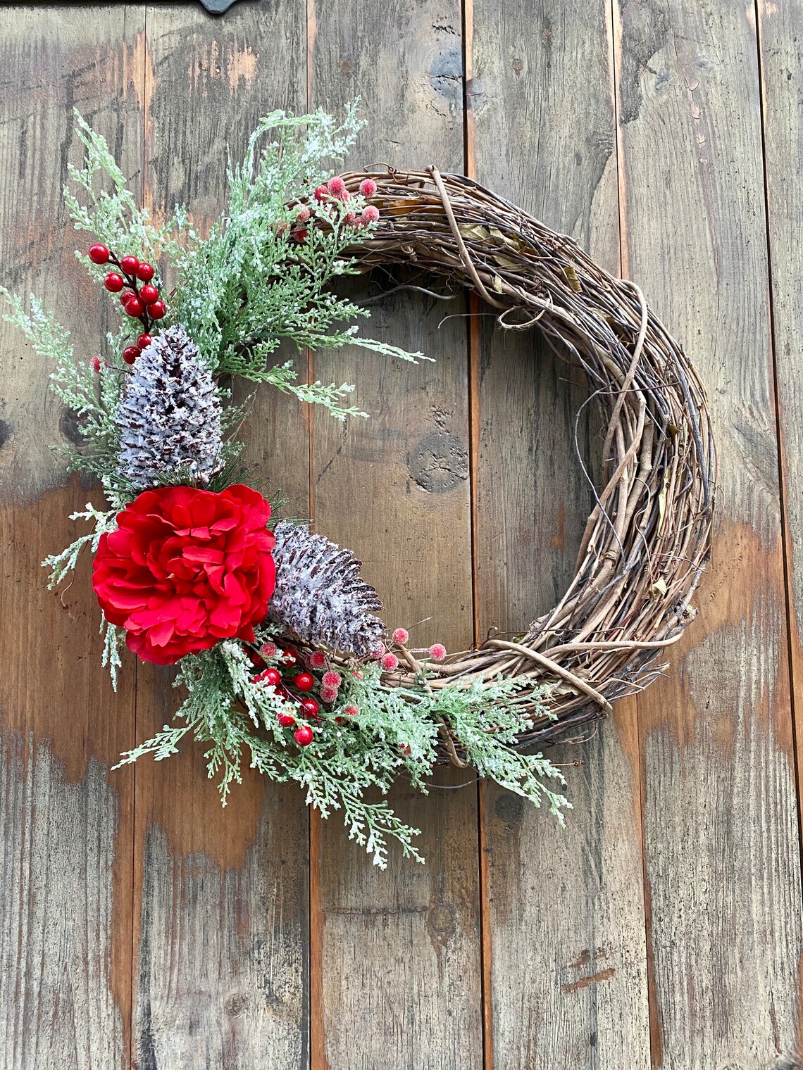Frosted Christmas Wreath 