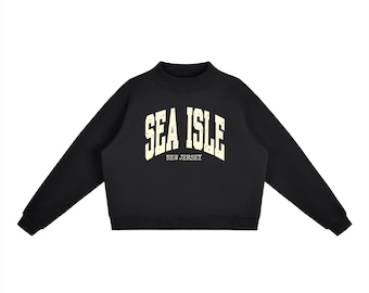 Unverzichtbares Fleece Mock-Neck Crew-Sweatshirt