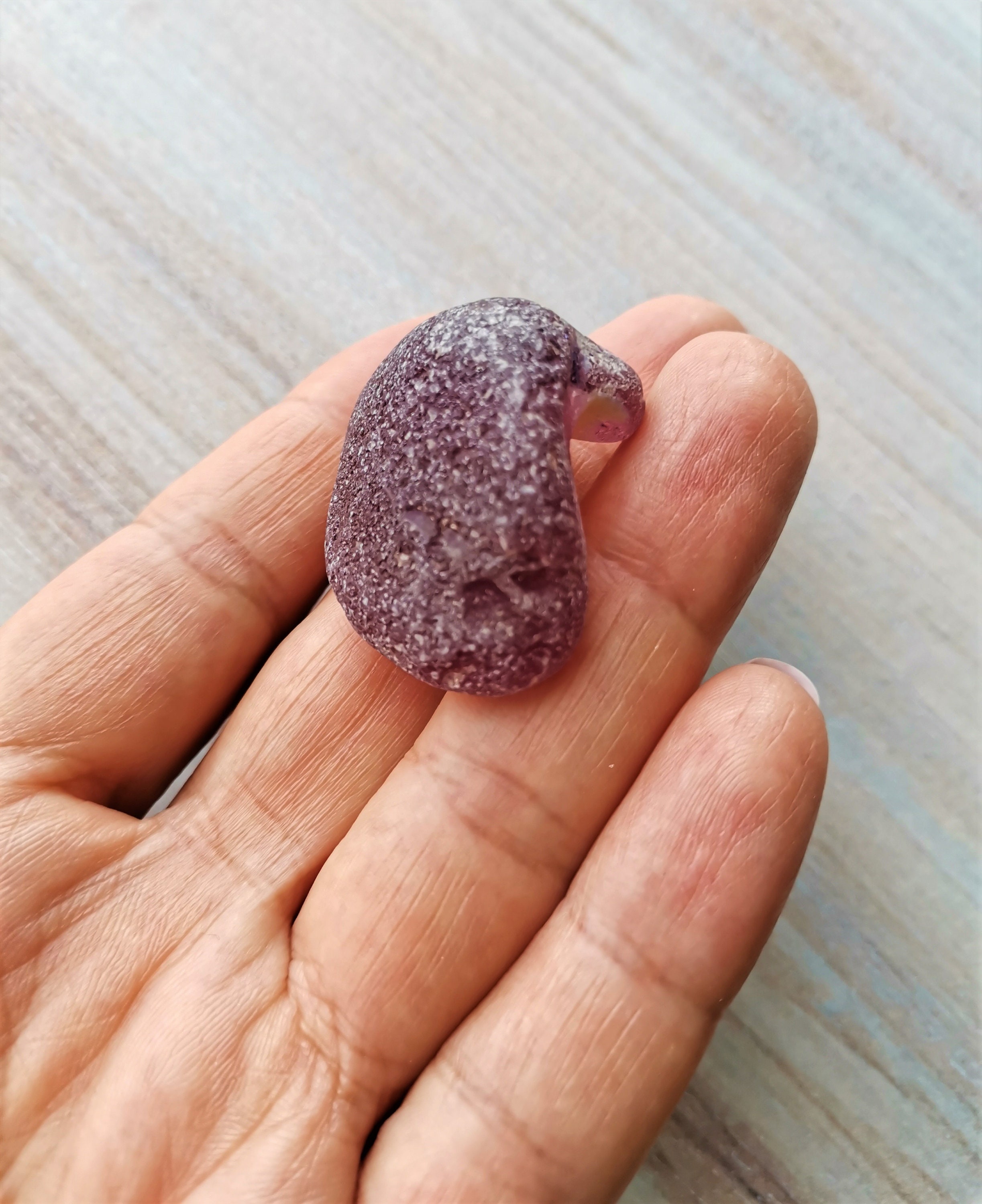 Purple sea glass plumcolored genuine sea glass Vintage sea Etsy