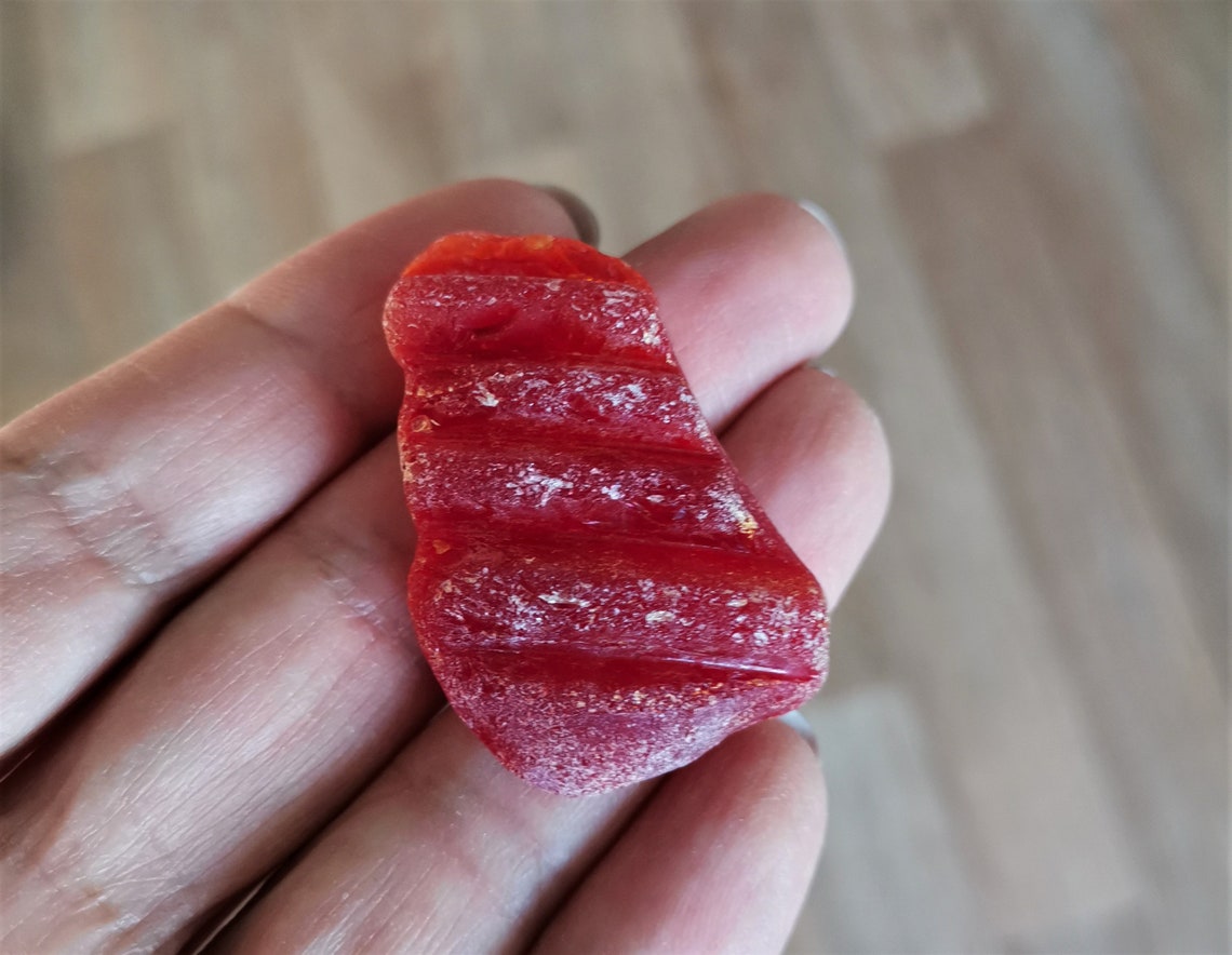 Red sea glass Genuine sea glass Real red seaglass Rare Etsy