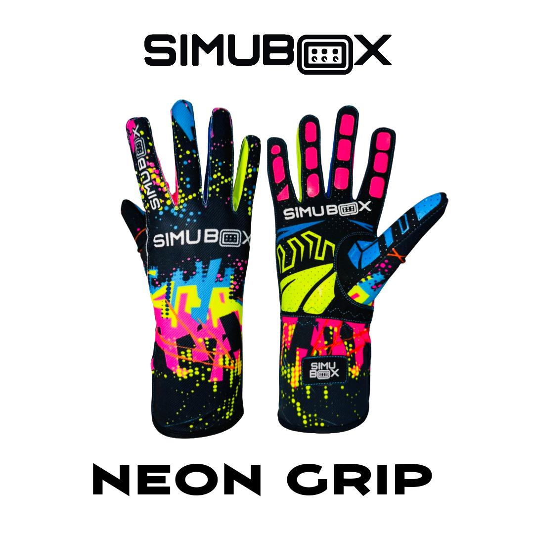 SIMUBOX Sim Racing Gloves - Neon Grip - GAMING GLOVES - Etsy