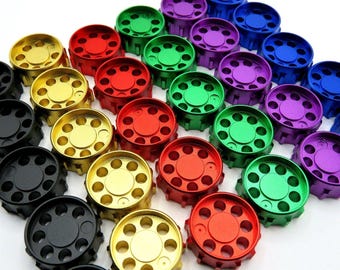 CNC machined anodized aluminum thumb rotary encoder knob Sim Racing DIY