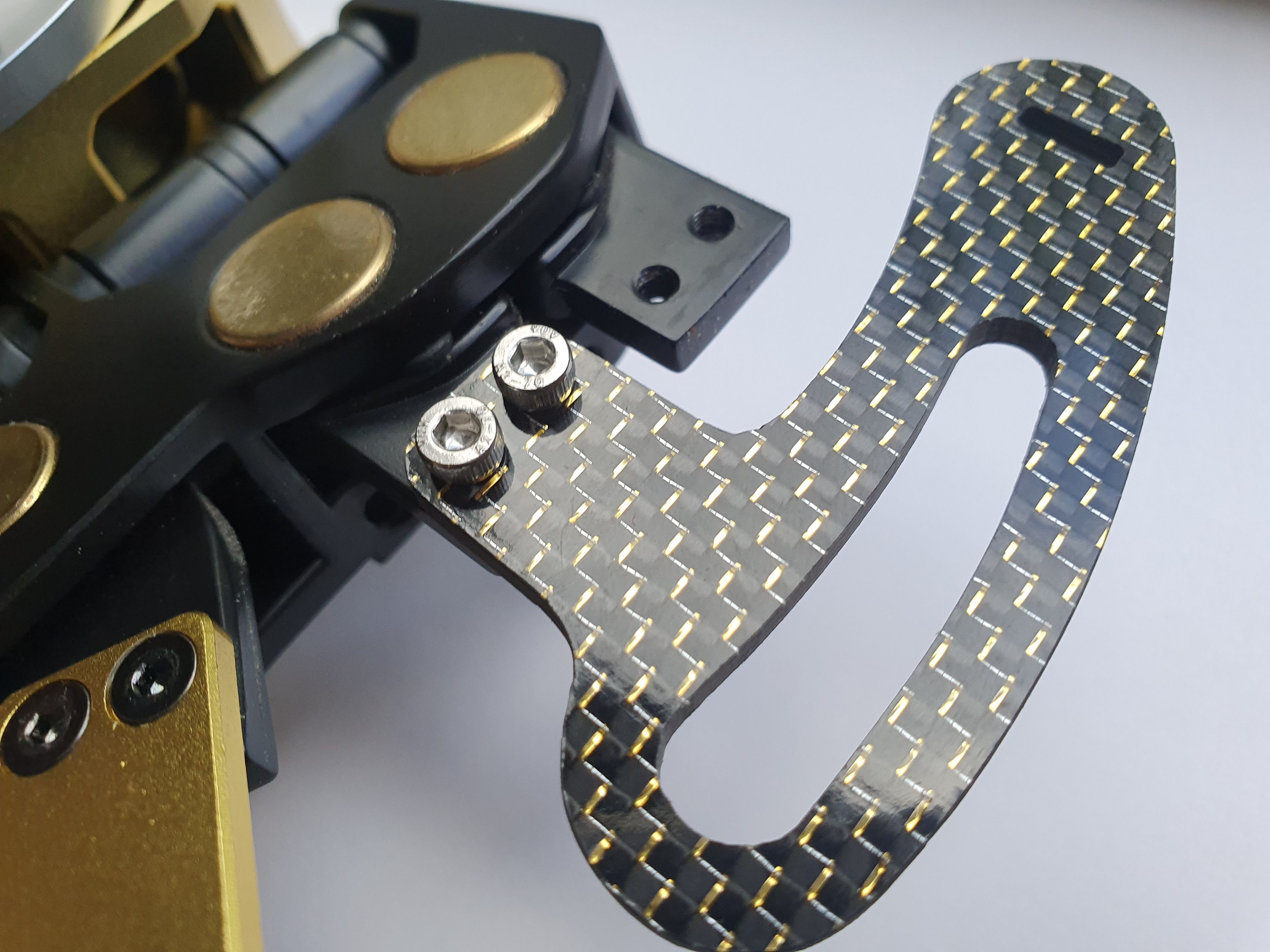 3mm Gold CARBON FIBRE PADDLE Shifter für Fanatec Podium Etsy