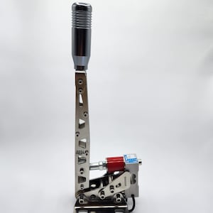 SIMUBOX SimRacing laddare Freno de mano USB. Acero ooxiderbar. Célula de carga de 200 kg platada.