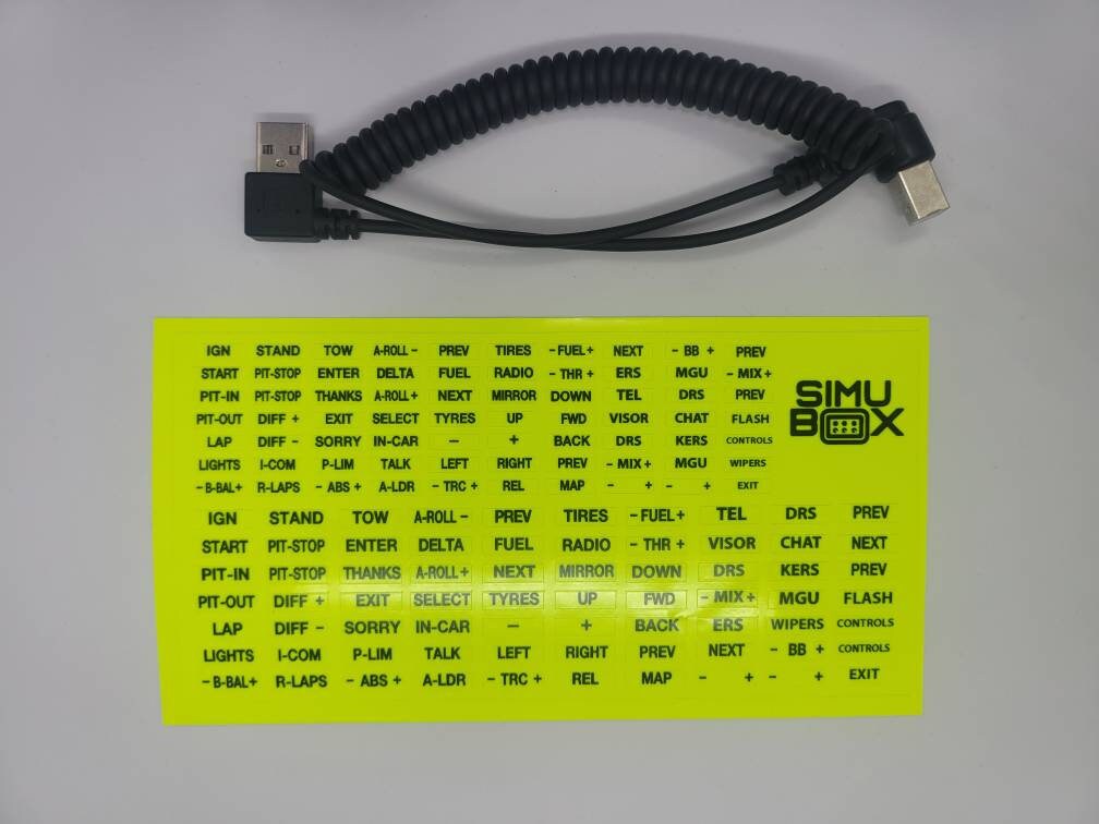 SIMUBOX 919 BUTTON BOX Sim Racing, Fanatec,simucube, Thrustmaster ...