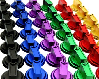 CNC machined anodized aluminum rotary encoder knob Sim Racing DIY