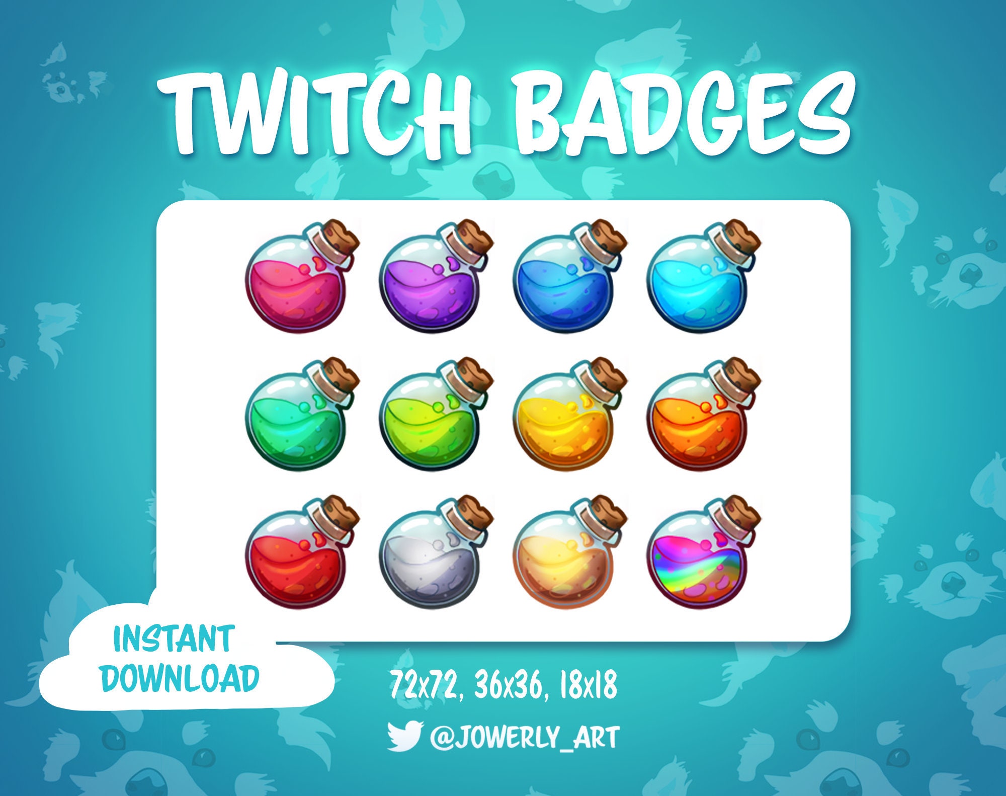 ArtStation - Twitch Sub Badges: Pumpkins