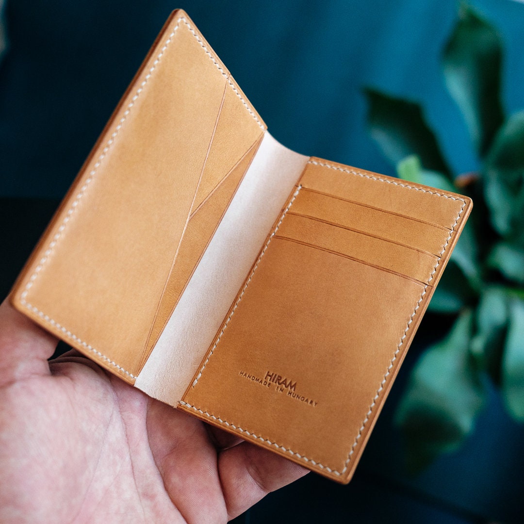 Buy CORDOVAN COMPACT WALLET, Minimal Wallet, Vertical Bifold