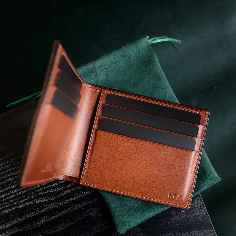 CLASSIC BIFOLD wallet, billfold minimal slim image 4