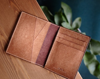 COMPACT WALLET, minimal wallet, vertical bifold custom made