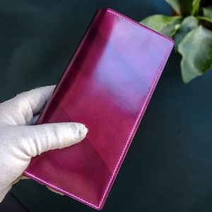 Shell cordovan exterior LONG WALLET