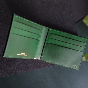 Billetera clásica plegable, billetera minimalista delgada