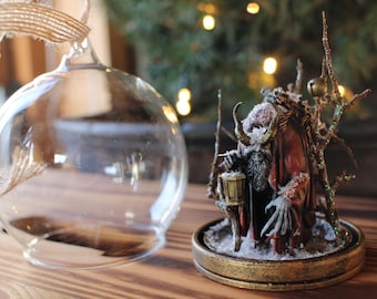 Adorno navideño hecho a mano Gruss Vom Krampus