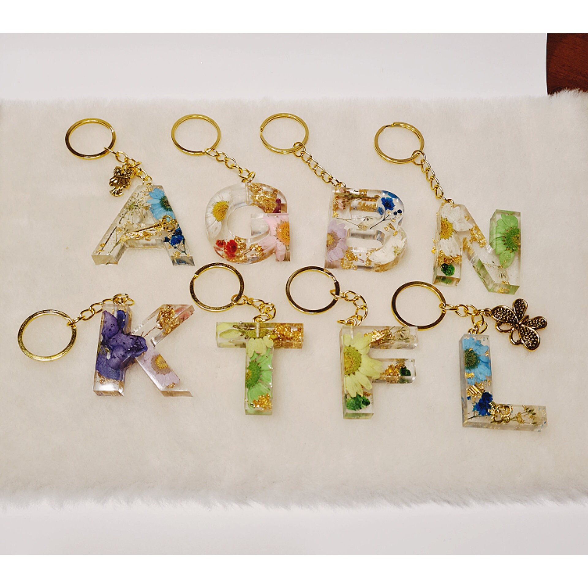 Keychain Resin Art Handmade Etsy