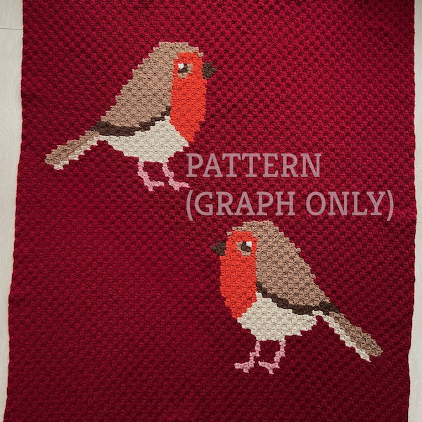 Mirror Robin Graphagan C2C Pattern - GRAPH ONLY