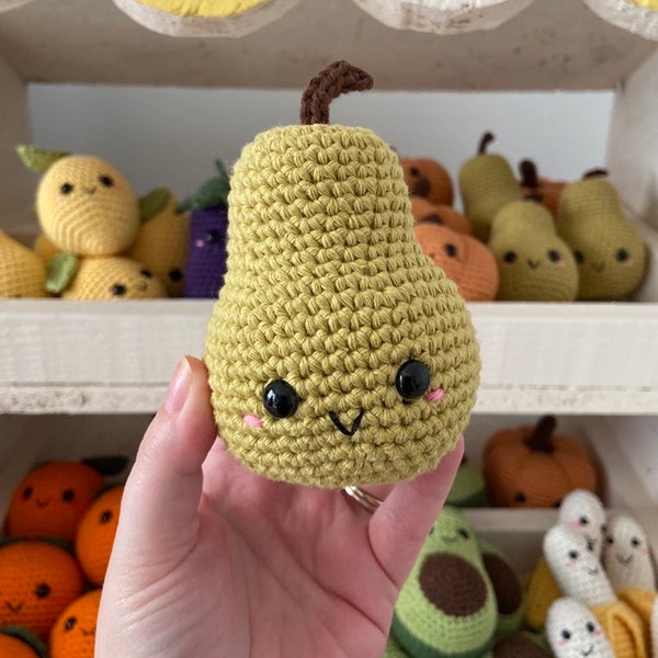 Crochet Play Food - Pear