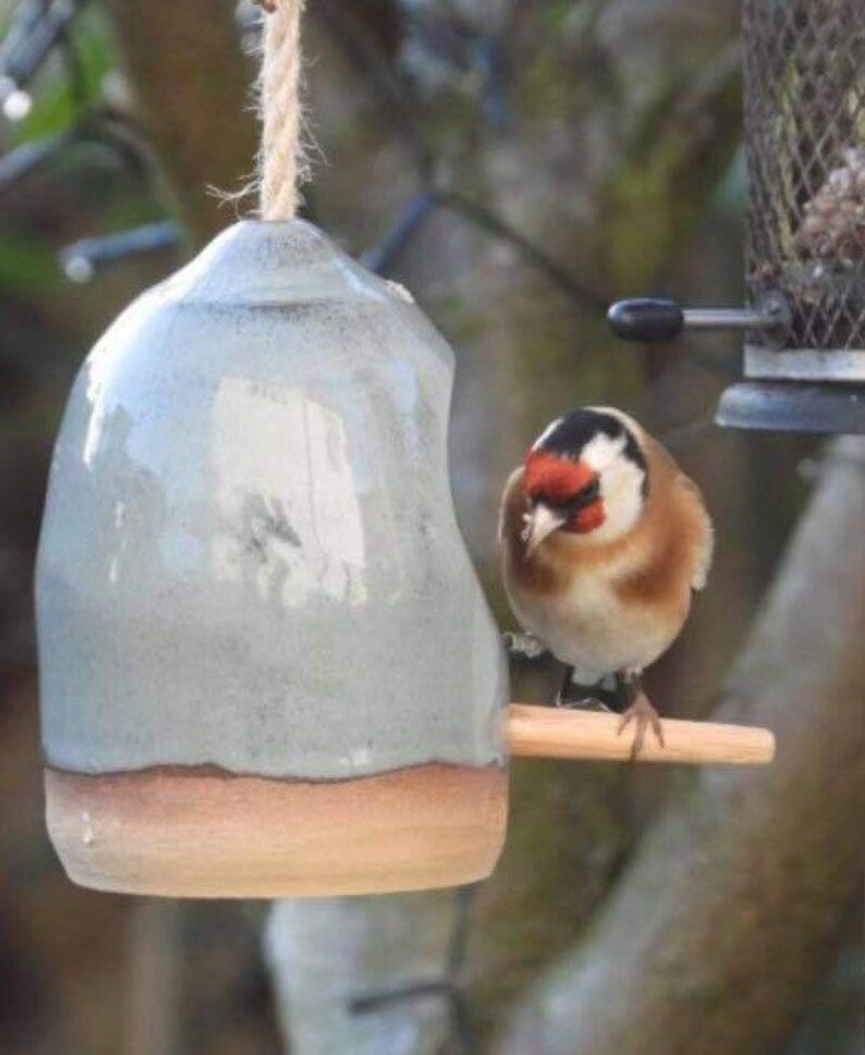 Handmade Ceramic Bird Feeder Etsy UK