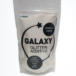 Hemway Glitter Paint Additive 100g for Emulsion Acrylic Walls Ceiling  Feature Wall Bedroom Bathroom ULTRA Fine / EXTRA Fine Silver 