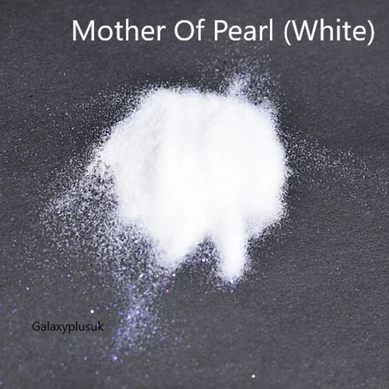 Mother of Pearl white Paint Mixing Glitter Crystals Additive Etsy UK