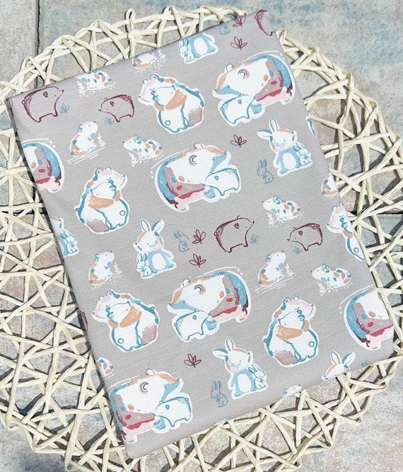 Digitaldruck Meterware Fuchs Jerseystoff Jersey Stoff Digitaldruck