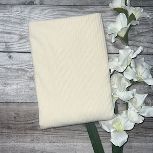 Cord High Low Rib in Naturweiß - Beige