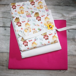 Jersey Fräulein von Julie patterned forest animals branches in winter look cotton jersey Maraki