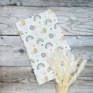 Jersey rainbow snail snail shell patterned cotton fabrics digital print Maraki by Fräulein von Julie